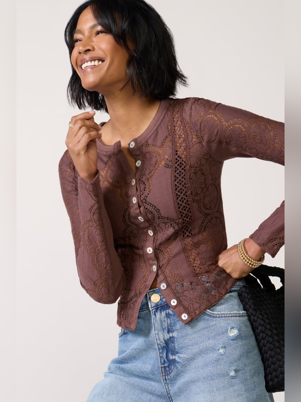 Free People Jae Knit Long Sleeve Top NWT